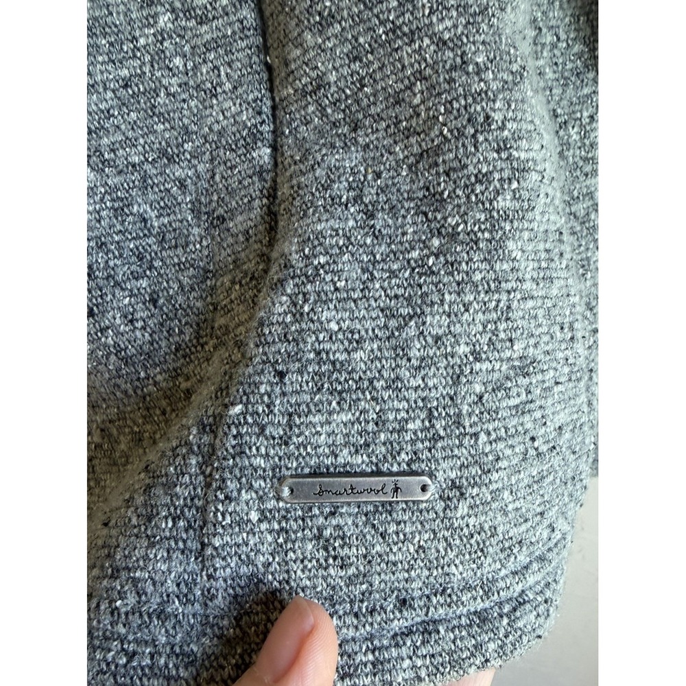 Smartwool Odessa Lake Wrap Cardigan Sweater L Gray Wool Jacket Outdoors Hiking - Picture 4 of 8